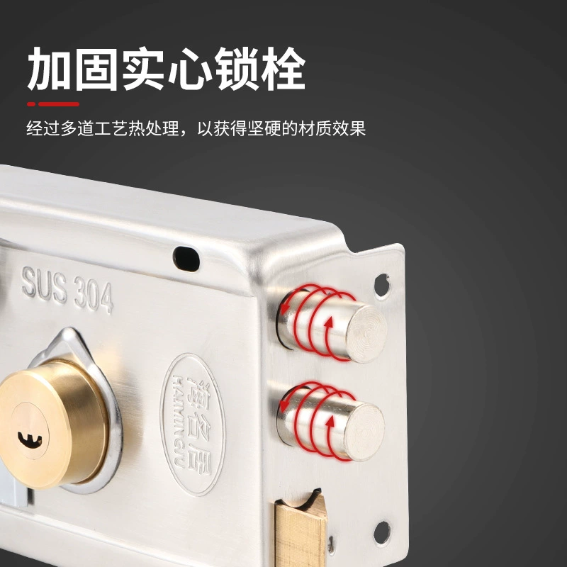 Old-fashioned universal mechanical lock stainless steel for home use, wholesale, anti-theft