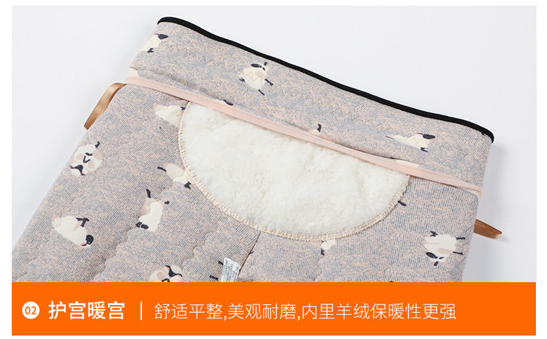 Quần legging nữ lụa tơ tằm siêu dày lót nhung giữ ấm cạp cao bảo vệ eo và đầu gối, cỡ lớn — Quần lụa [bên trong màu tím nhạt], Quần lụa [bên trong màu tím đậm], Quần lụa bảo vệ trung [Kung Fu Sheep Nei], Quần lụa bảo vệ trung [bên trong màu MƠ] chi tiết 21