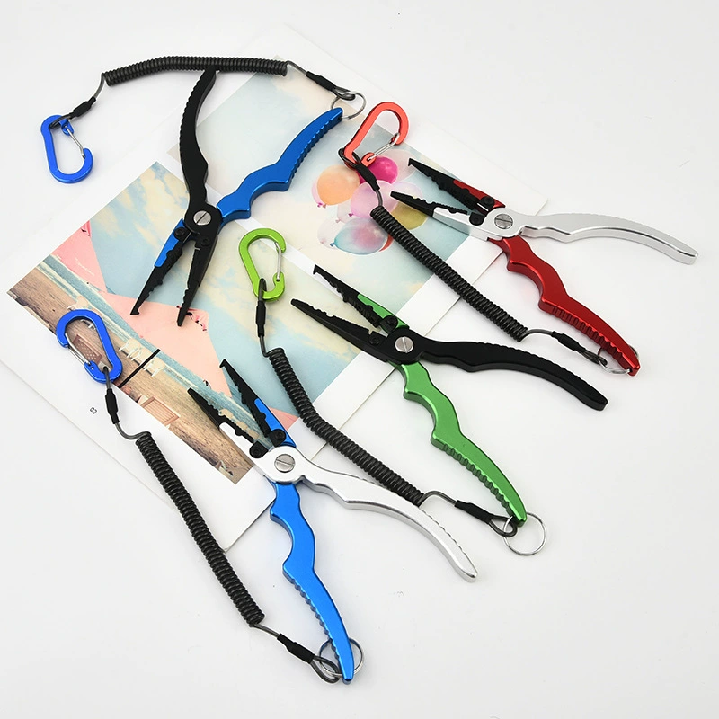 В наличии оптом многофункциональные плоскогубцы Luya из алюминиевого сплава дуговые ручки плоскогубцы с открытым контуром для резки лески литье под давлением Luya Tool