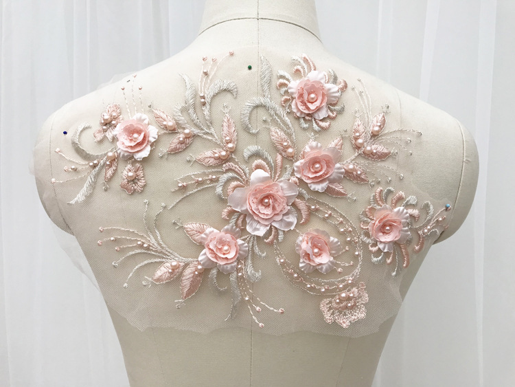 超精美多色蕾丝立体花朵朵花 大衣毛衣皮革童装表演服diy配饰辅料