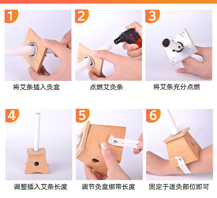 Aged Moxa Sticks Ai Tiao 1.8cm x 20cm White Cotton Paper Wrapped Moxibustion Rolls for Warming Therapy preparation