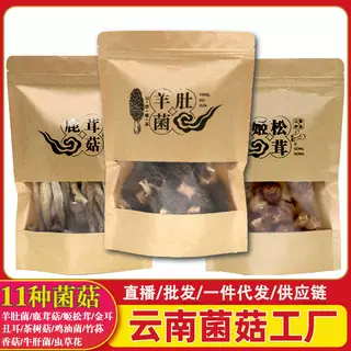 云南菌菇干货羊肚菌鹿茸菇虫草花菌菇汤料包批发