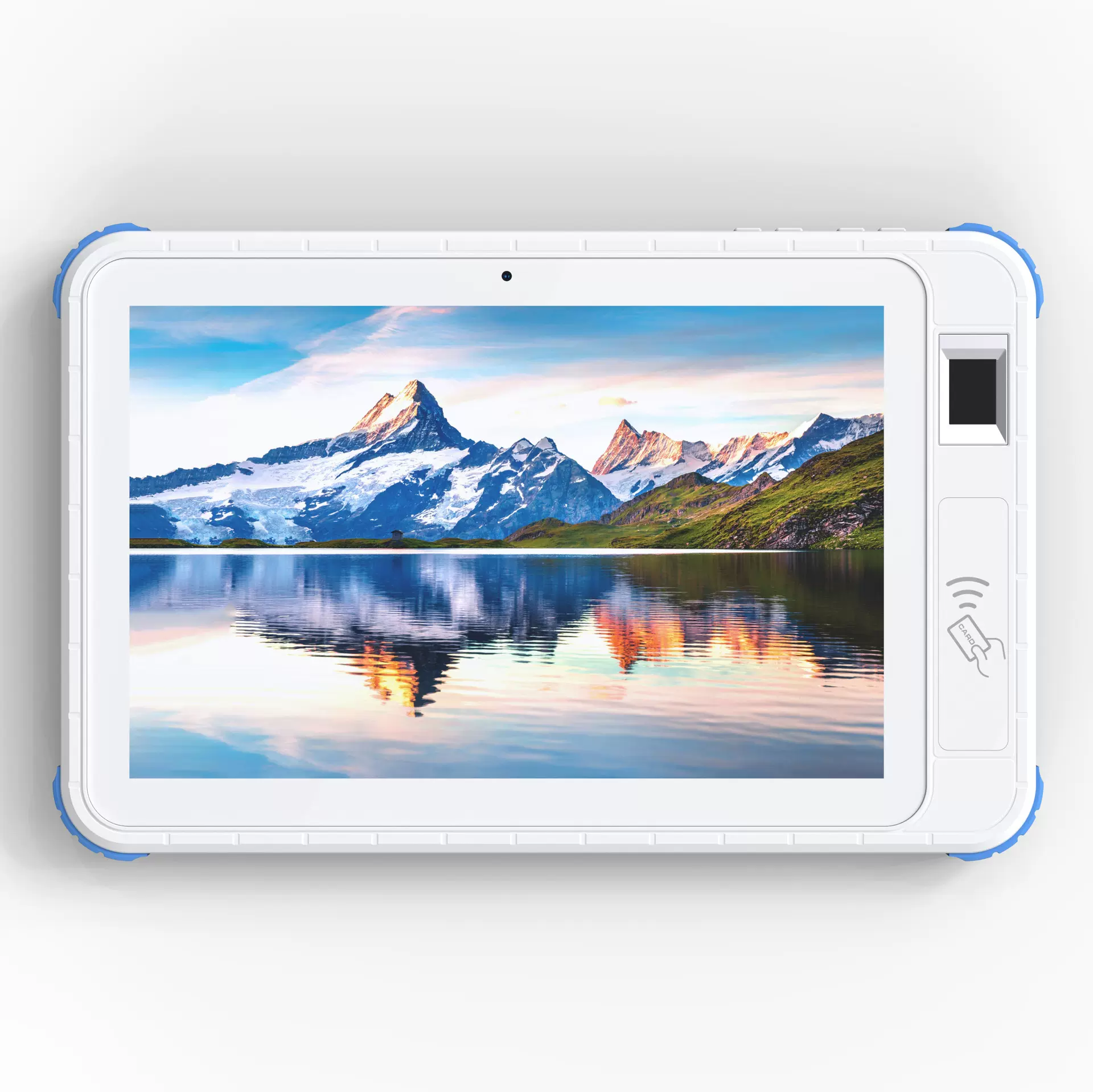 10.1"手持三防平板安卓仓库管理盘点数据扫码指纹NFC读取指纹解锁