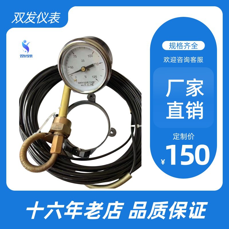 遥测温度计 金属探头氮气压力温度计