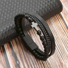 Y 89919 Obsidian Cross Bracelet ����ʯ�����羳��ó������