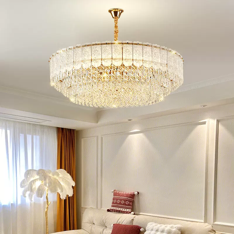 轻奢复古客厅吊灯高端大气餐厅灯led吸顶灯室内家用照明灯饰套餐