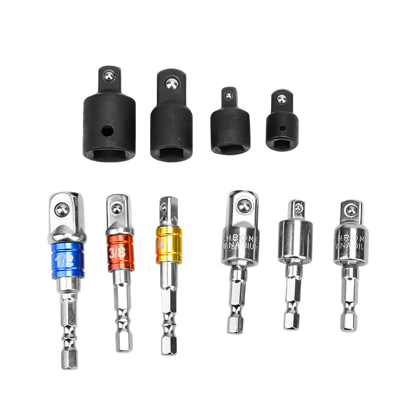 Juego de 3 piezas de tornillo hexagonal de color varilla de conversión por lotes de aire manguito varilla de conexión con bola de acero 1/2 1/4 3/8