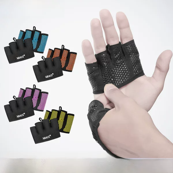 Four Finger Sports Fitness Gloves Non-slip Silicone Equipment for Men and Women Dumbbell Kettlebell Weightlifting Strength Training Gloves