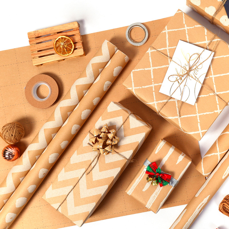 Amazon nuevo papel de regalo Día de San Valentín caja de regalo de cumpleaños papel de embalaje DIY bolsa de papel de la flor cubierta de libro de papel al por mayor
