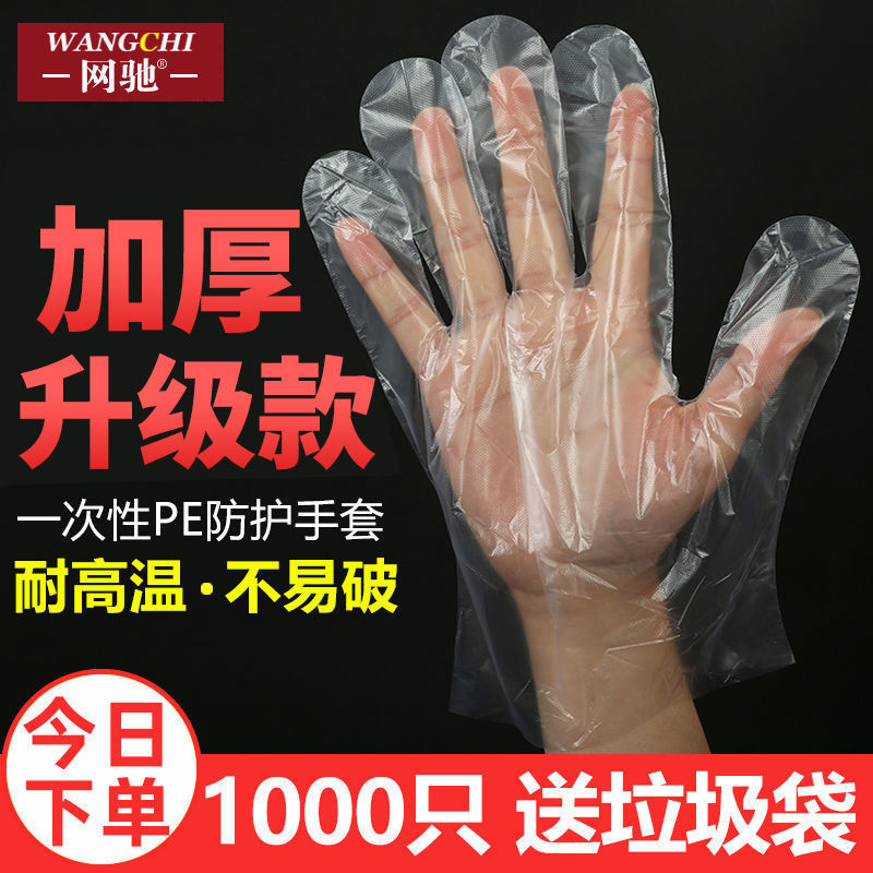 disposable Plastic glove food Restaurant transparent Film PE kitchen thickening inspect glove kitchen glove