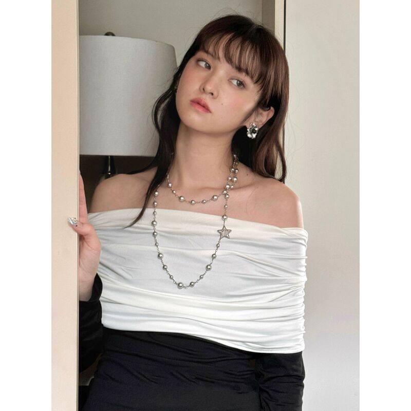 [Same Style as Zhang Zhenyuan] Reshape the Future/Original Gray Pearl Personalized Multi-Functional Accessible Luxury Double-Layer Necklace