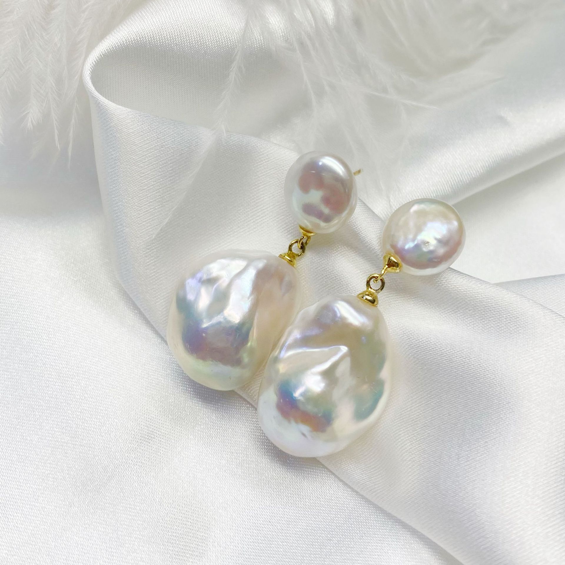 �ް���˲�Ů�� ��������Ƽ�s925��tianȻ��ˮ����˫�������׹