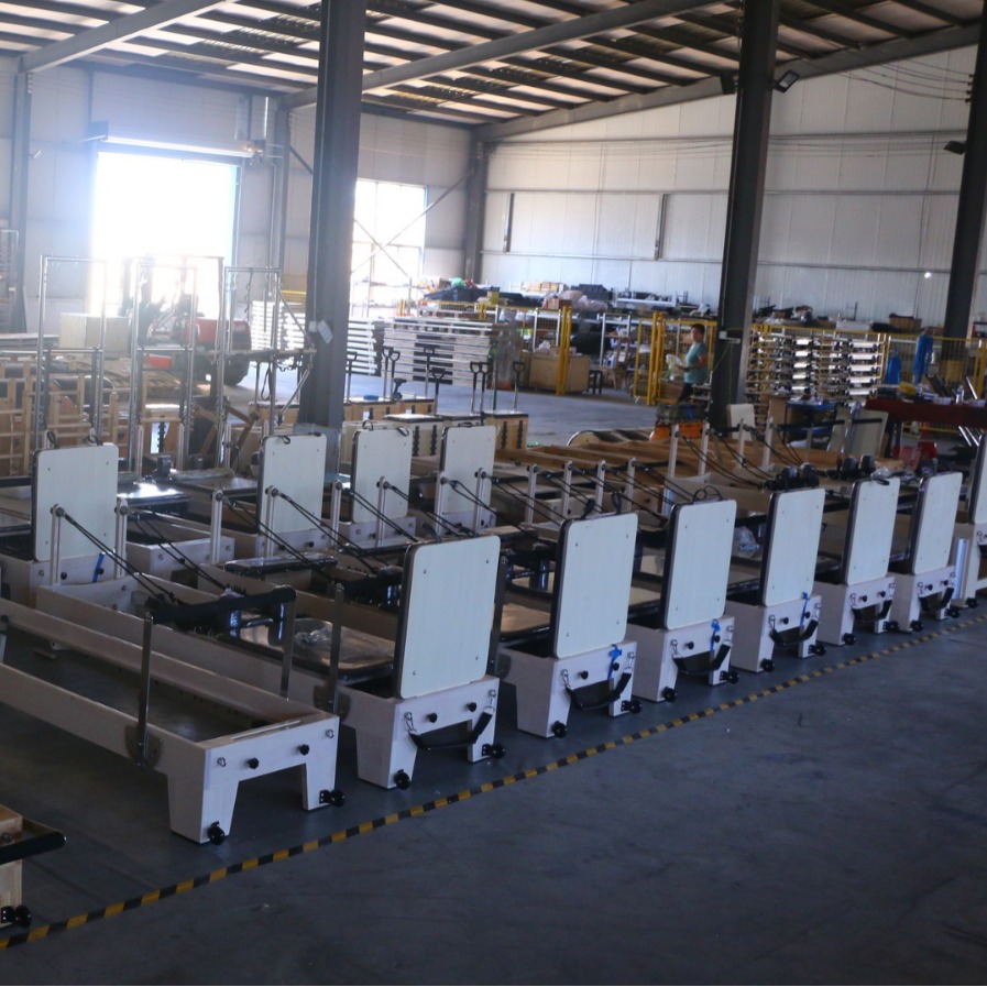 Estrictamente elegido Pilates barril gran equipo de árbol de arce estabilizador silla de yoga estiramiento forma Pilates barril de escalera de estudio