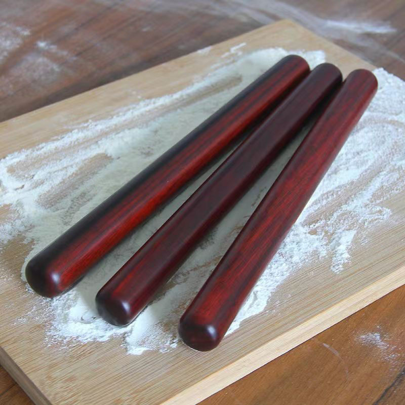 小叶紫檀擀面杖纯实木擀饺子皮大饼压面条木棍紫檀老料烘焙神器