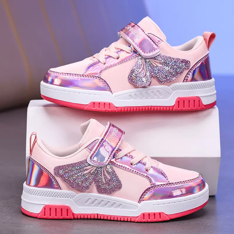 哇噢CAMKIDS户外儿童运动板鞋单鞋春秋季防水皮面女中大童防滑外