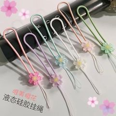 携帯電話のストラップの小さい清新な花の携帯電話のストラップの万能の短いタイプの手首は投げないことを防ぎます。