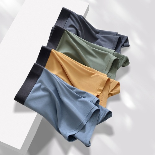 60 Count Lenzing Modal Underwear Men's Breathable 7A Antibacterial Crotch Mid-waist Boys' Boxer Shorts Wholesale Customization