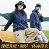 Autumn and winter outdoors Pizex Plush thickening keep warm one Jacket coat coverall Printing logo