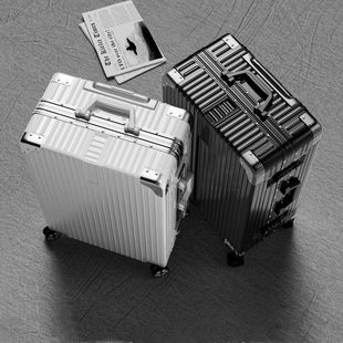 Luggage Suitcase for Students, Cheap, Durable, Reinforced and Thickened Suitcase, Aluminum Frame Trolley Case, Universal Wheels for Women and Men, Password Sensheng