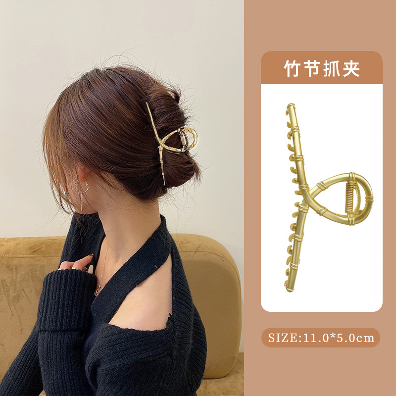 Nueva pinza de agarre, pinza para el cabello, parte posterior de la cabeza, celebridad de Internet, 2025, temperamento, pinza para el cabello, pinza para el cabello, tocado, clip para tiburón femenino