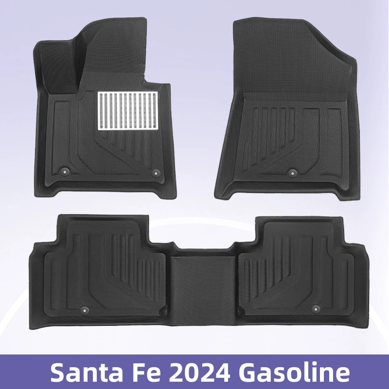Подходит для Hyundai Santa Fe 2024, топливо 3D, всепогодные коврики из материала XPE для салона.