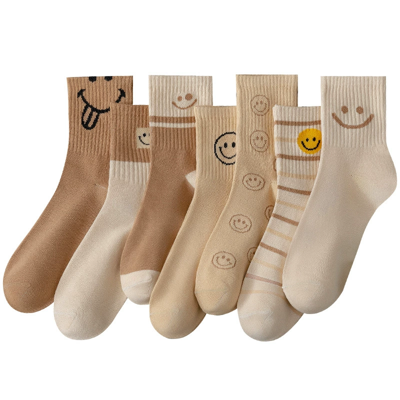 Осенние Cartoon knee socks, средней длины, корейский стиль, оптовая продажа