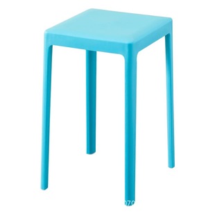 Plastic Stool Thickened Adult Household Dining Table High Bench Modern Simple Fashion Creative Nordic Square Round Stool Chair