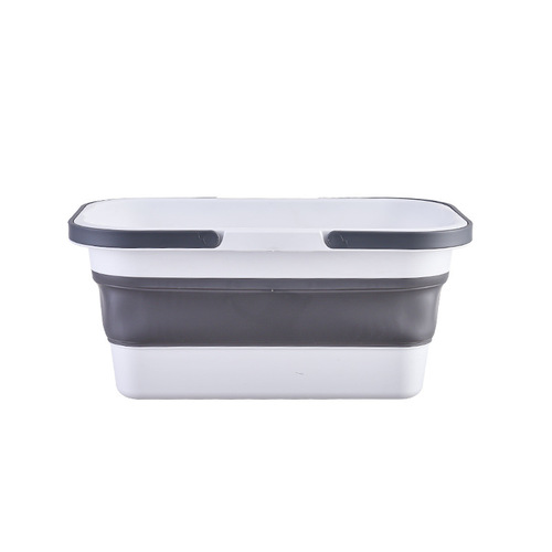 Household mop bucket plastic folding bucket portable large mop bucket rectangular household portable mop bucket