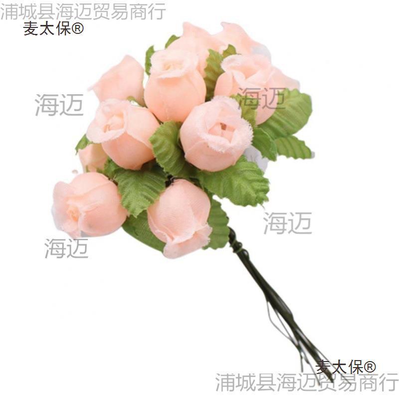 12heads/Bundle Artificial Flowers Silk Rose Mini Bouqu麦太保阿里巴巴