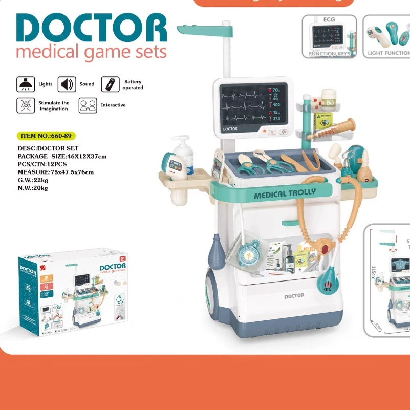 Трансграничная имитационная медицинская станция, дети играют в врачей, лечат и делают инъекции, детские медицинские инструменты, игрушки-доктор