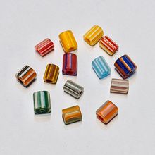 进口尼泊尔老琉璃雪弗莱珠椭圆珠散珠DIY手工制作串珠手链材料项