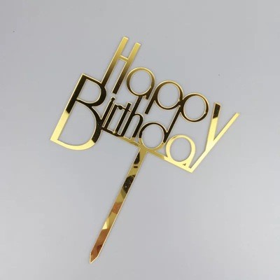 Acrylic cake decoration card insertion money tree rich male god goddess happy birthday cake plug-in flag insertion card