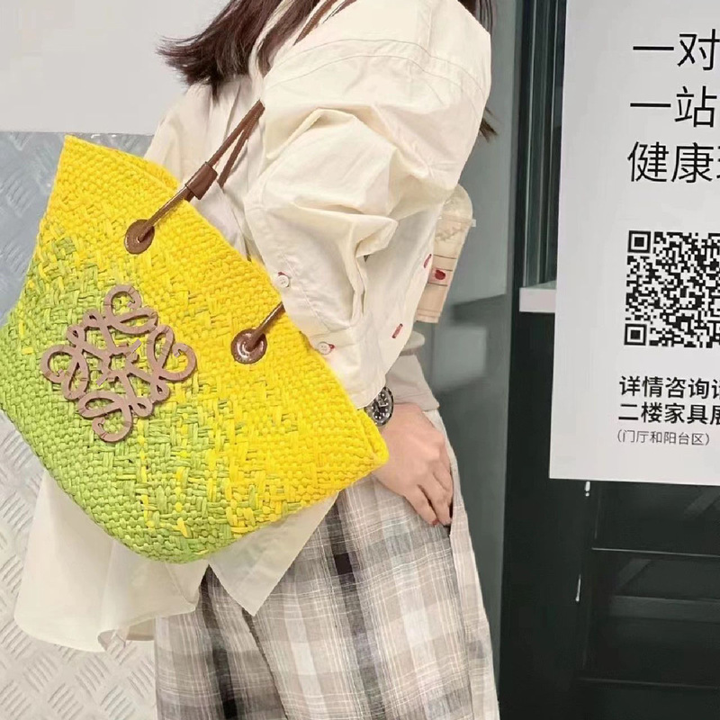 法式草编包菜篮子包2025新款编织包小众托特包大容量度假风沙滩包|undefined