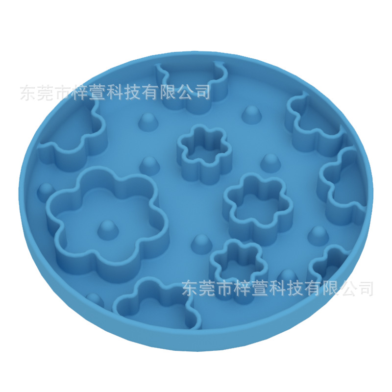 작은 꽃그릇 마카롱 블루