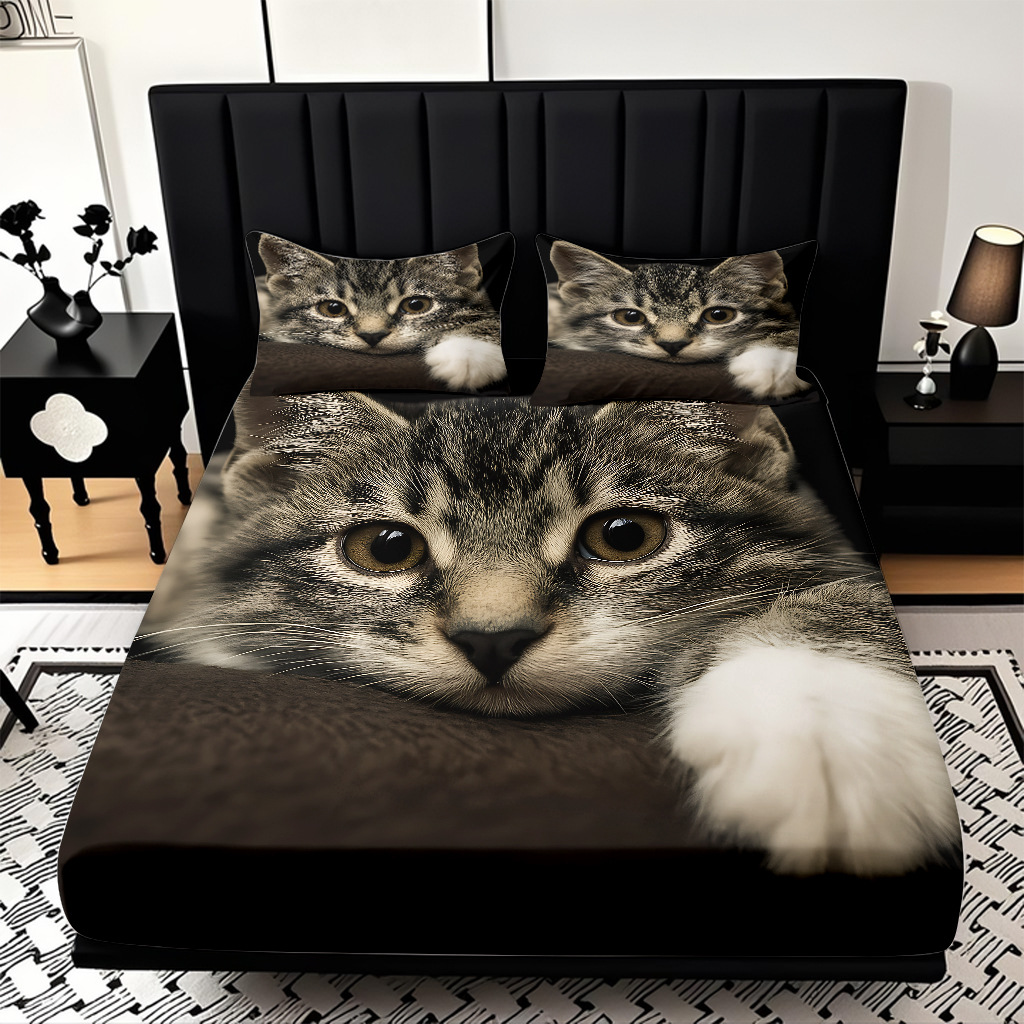 TEMU / JIT Amazon Kitty Pattern Digital Print Pro Skin Bed Kits Fabricante suministro directo transfronterizo