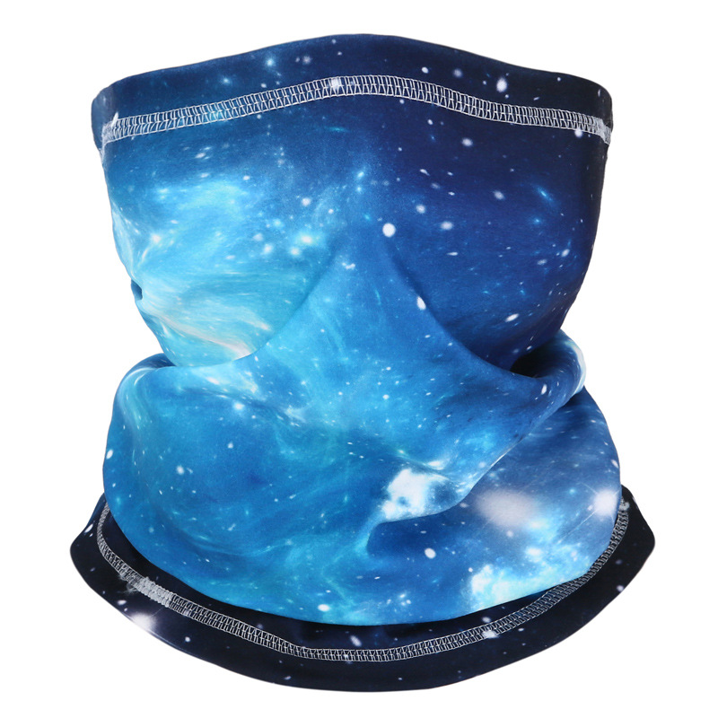 Amazon popular bufanda de montar de doble cara impresa a prueba de frío engrosada cuello caliente deportes al aire libre máscara caliente