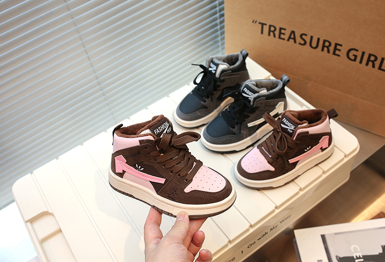 Autunno e inverno nuove ragazze due scarpe sportive casual in cotone scarpe da ragazzo_voghion.com