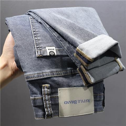 Vaqueros slim hombre gris azul pantalón elegante cómodo tendencia_voghion.com