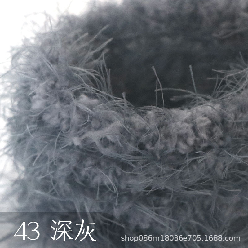 Suministro directo de fábrica 15mm de lana larga felpa trenzado palo súper grueso súper denso hecho a mano DIY pequeño perro de leche Raíz de pelo