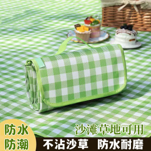 Picnic Mat Damp-proof Cloth Outdoor Camping Portable Waterproof Thickened Picnic Beach Outing Mat Lawn Spring Outing Mat