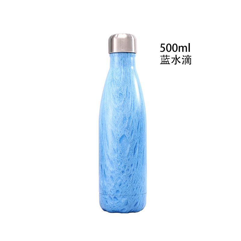 Lista de oro, botella termo de acero inoxidable simple y moderna de gran capacidad, taza termo de gran capacidad para bolos al aire libre de Amazon