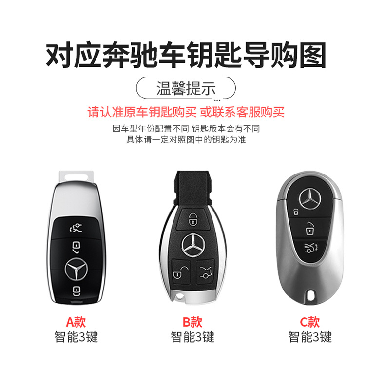 Suitable for Mercedes-Benz C260L key cover E300L/C200L/A200L/GLB220/all-inclusive TPU protective case