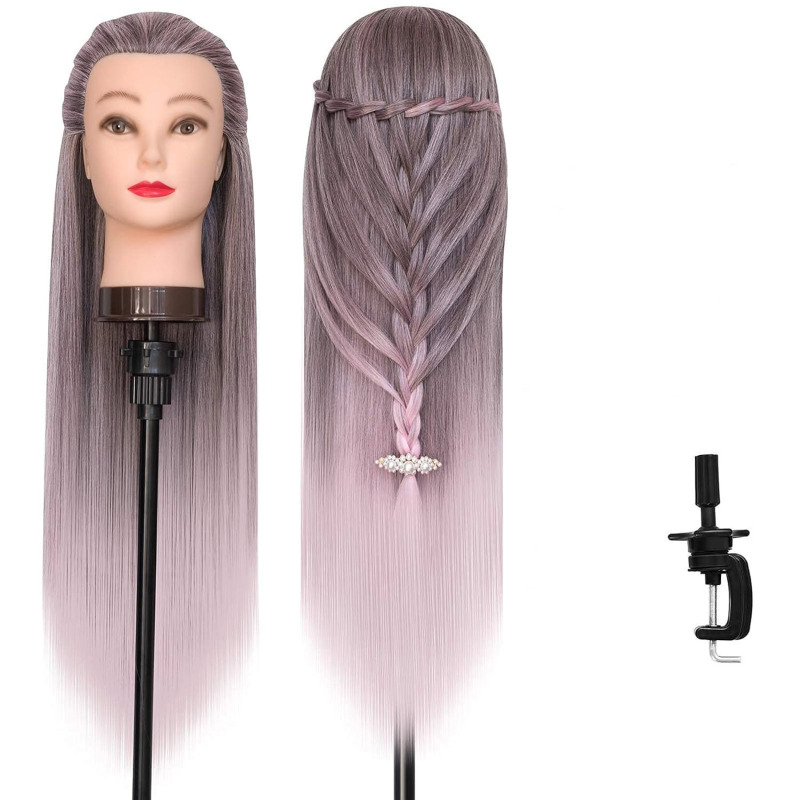トレーニングヘッド高温ワイヤーウィッグマネキンヘッド練習理髪ヘアカット指導ヘッド指導ヘッドモデル|undefined