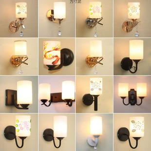Discount Glass Living Room Bedroom Bedside Modern Minimalist Led Aisle Staircase Balcony Wall Lamp Factory Supply Chain