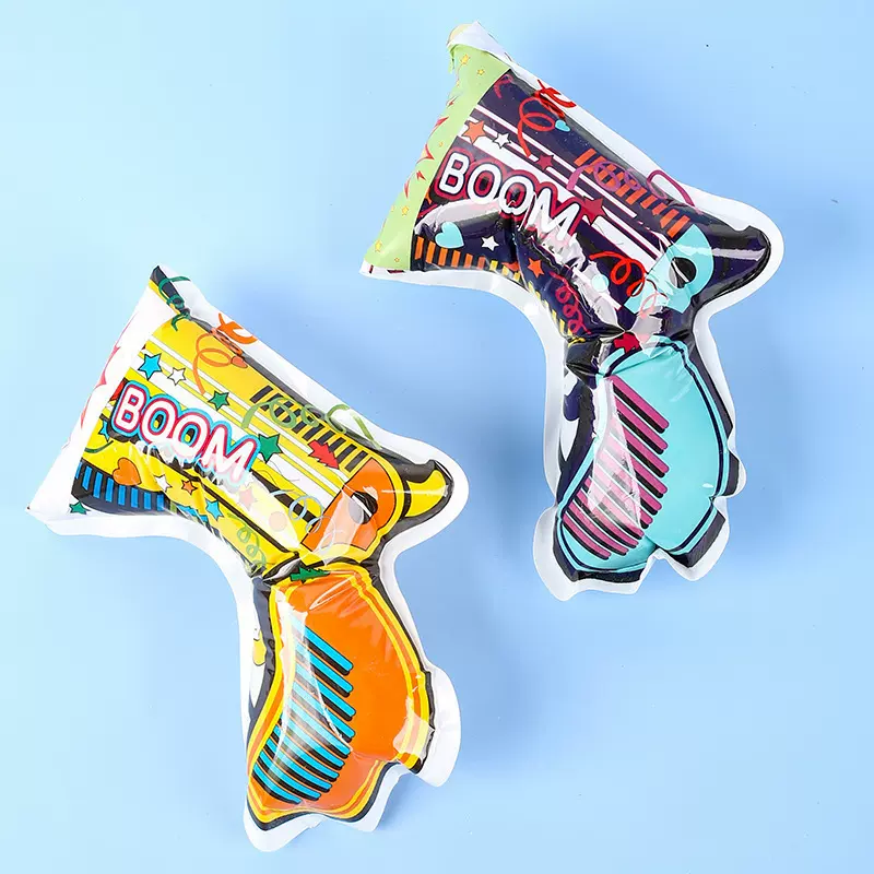 充气礼花枪新年自动抢烟花枪小礼炮手抛彩带过年鞭炮气氛生日喷筒