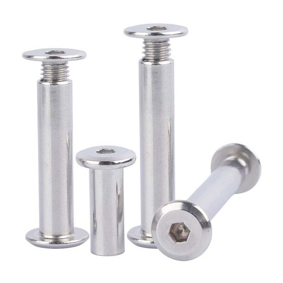 304 stainless steel hexagon socket lock female screw belt splint female M2/M3/M4/M5 chammed round head screw