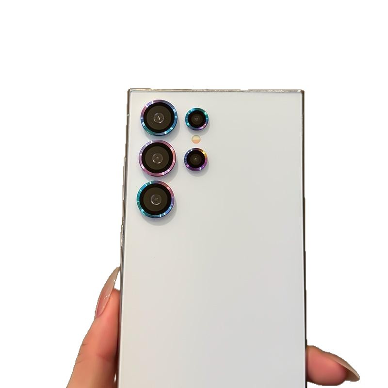 Aplicable a la película de lente Samsung S25FE s23 Ultra Hawk Eye película protectora CD estriado posicionamiento S22 pegatina de cámara trasera