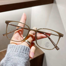 TR90眼镜框潮流素颜眼镜架韩版平光眼镜复古ins防蓝光眼镜女01264