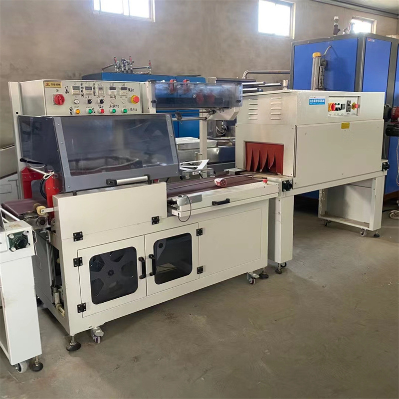 出售二手全自动L型包装机 450型边封机 速食化妆品热收缩包装机