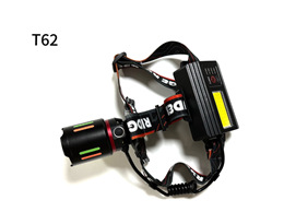 Linterna frontal de pesca de alta potencia, larga duración, ultrabrillante, de largo alcance para exteriores con sensor láser.